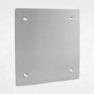 <h3>260095</h3> Blank Aluminum Faceplate for VE-5x5 and VE-5x5-PNL Series