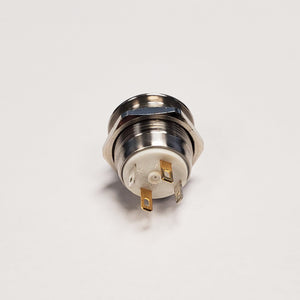 <h3>J103550</h3> Stainless Steel Button with Integrated Blue LED and Flush Actuator